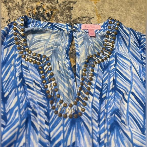 Lilly Pulitzer Colby romper Lapis Blue Costa Verde Size XS - Picture 5 of 8